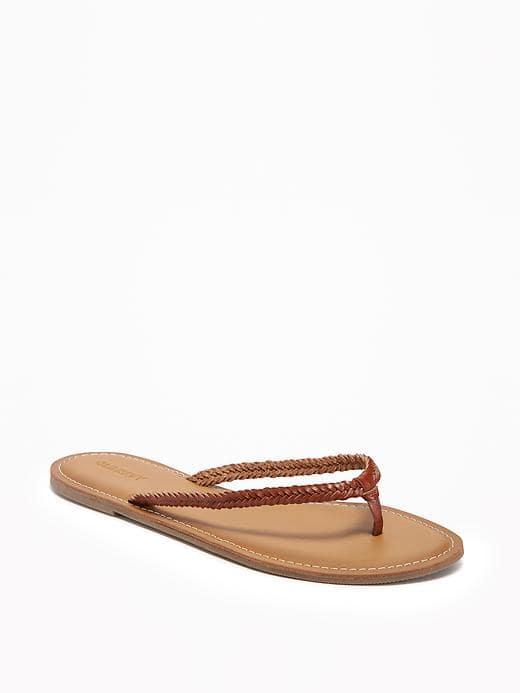Old Navy Braided Capri Sandals For Women - Cognac Brown