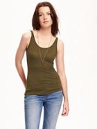 Old Navy Fitted 2 Way Layering Tank For Women - Salamander