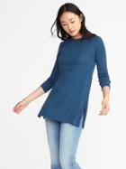 Old Navy Womens Luxe Rib-knit Tunic For Women Ideal Teal Size M