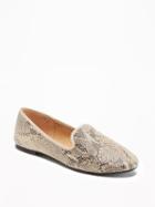 Old Navy Sueded Loafers For Women - Snake
