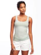 Old Navy First Layer Fitted Rib Knit Tank For Women - Mint Mist