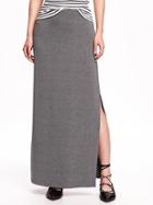 Old Navy Fitted Maxi Skirt For Women - B65 Dark Heather Grey