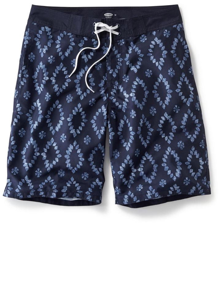 Old Navy Patterned Board Shorts Size Xxl Big - In The Navy