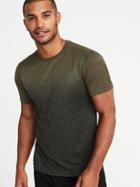 Old Navy Mens Go-dry Eco Regular-fit Tee For Men Olive Green Gradient Print Size Xl