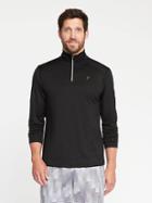 Old Navy Go Dry 1/4 Zip Performance Pullover For Men - Black