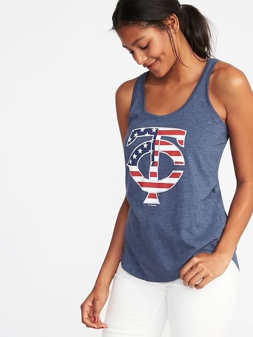 Old Navy Womens Mlb Americana Team Tank For Women Minnesota Twins Size L