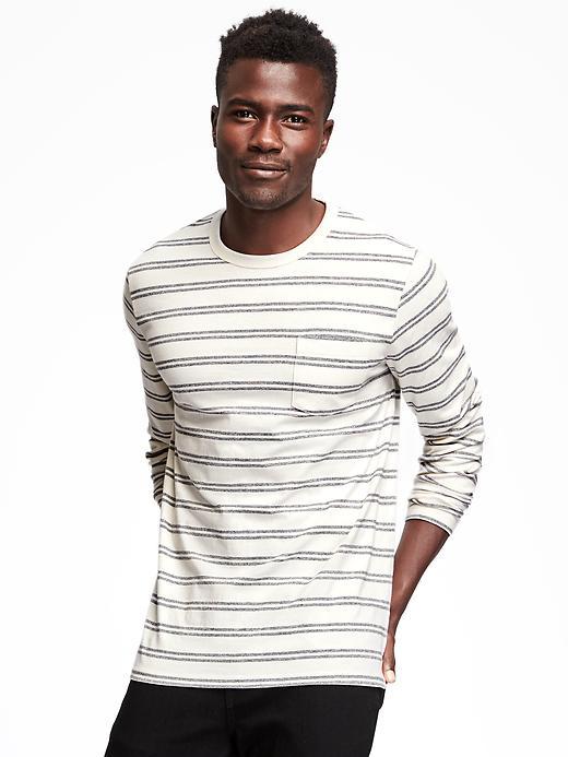 Old Navy Crew Neck Pocket Tee For Men - Cream
