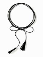 Old Navy Suede Wrap Tie Choker Necklace For Women - Black