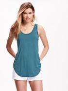 Old Navy Relaxed Curved Hem Scoop Neck Tank For Women - River Of Dreams