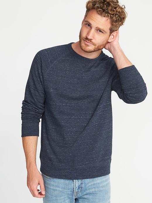 Old Navy Mens Classic Crew-neck Sweatshirt For Men In The Navy Size Xl