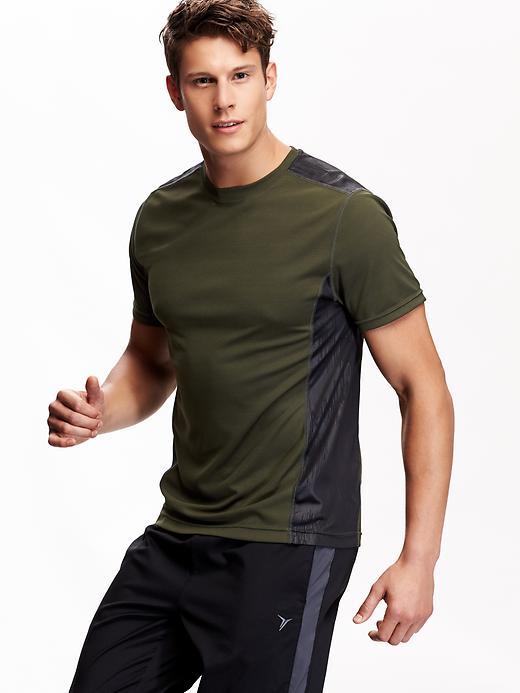 Old Navy Mens Mesh Panel Tee Size Xxl Big - Crocodile Rock
