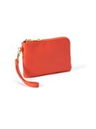 Old Navy Faux Leather Wristlet For Women - Darling Clementine
