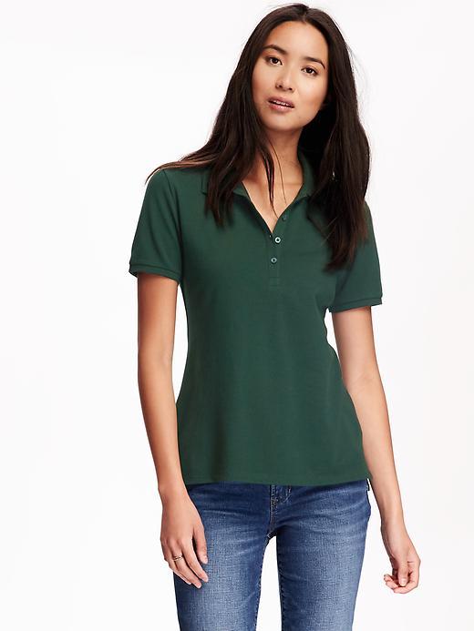 Old Navy Pique Polo For Women - Plant Life