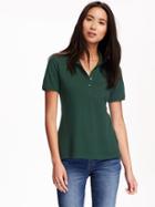 Old Navy Pique Polo For Women - Plant Life