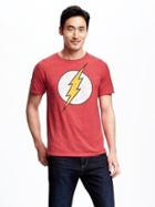 Old Navy Mens Dc Comics The Flash Tee For Men Heather Red Size M