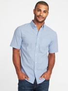 Old Navy Mens Slim-fit Built-in Flex Everyday Shirt For Men Color Me Blue Pindots Size Xs