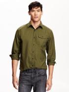 Old Navy Mens Regular Fit Heavy Twill Shirt Size Xxl Big - Into The Woods