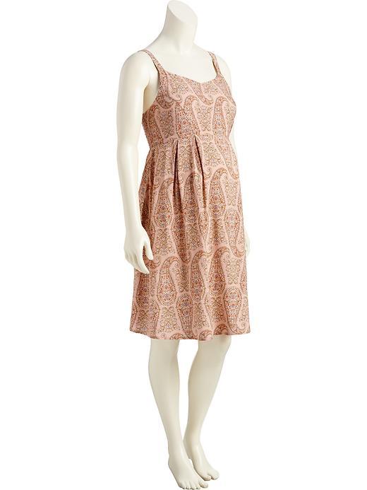 Old Navy Fit & Flare Tank Dress - Pink Paisley