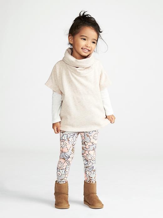 Old Navy Printed Leggings Size 12-18 M - Peach Floral
