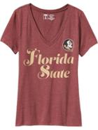 Old Navy Womens College Team V Neck Tee Size L - Florida State