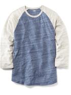 Old Navy Baseball Tee For Men - Blue Marl