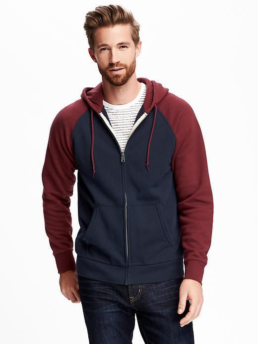 Old Navy Baseball Drawstring Hoodie For Men - Navy Blue Combo