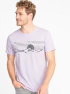 Old Navy Mens Graphic Soft-washed Tee For Men Lavender Size L