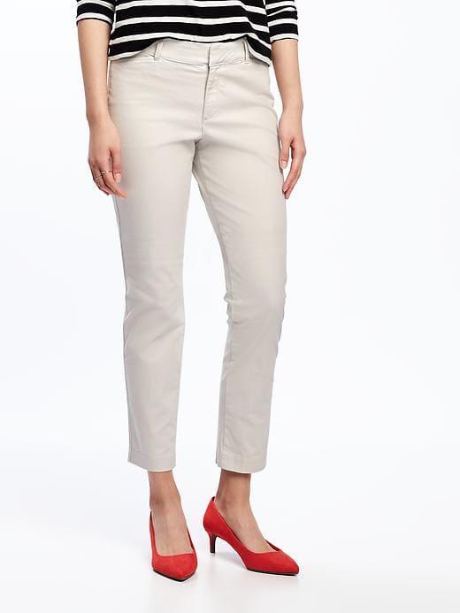 Old Navy Womens Mid-rise Pixie Ankle Chinos For Women Palomino Size 12