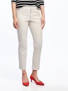 Old Navy Womens Mid-rise Pixie Ankle Chinos For Women Palomino Size 12