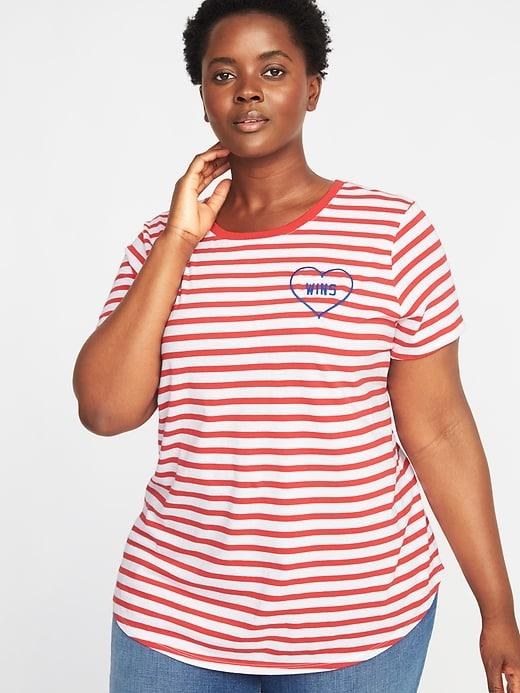 Old Navy Womens Graphic Everywear Plus-size Tee Love Wins Size 2x