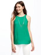 Old Navy Relaxed High Neck Tank For Women - Dreamy Green