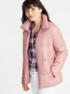 Old Navy Womens Frost-free Puffer Jacket For Women Pink Paradigm Size Xs