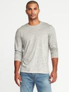 Old Navy Mens Soft-washed Crew-neck Tee For Men Oatmeal Heather Size S