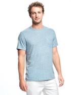 Old Navy Linen Blend Pocket Tee For Men - Watershed