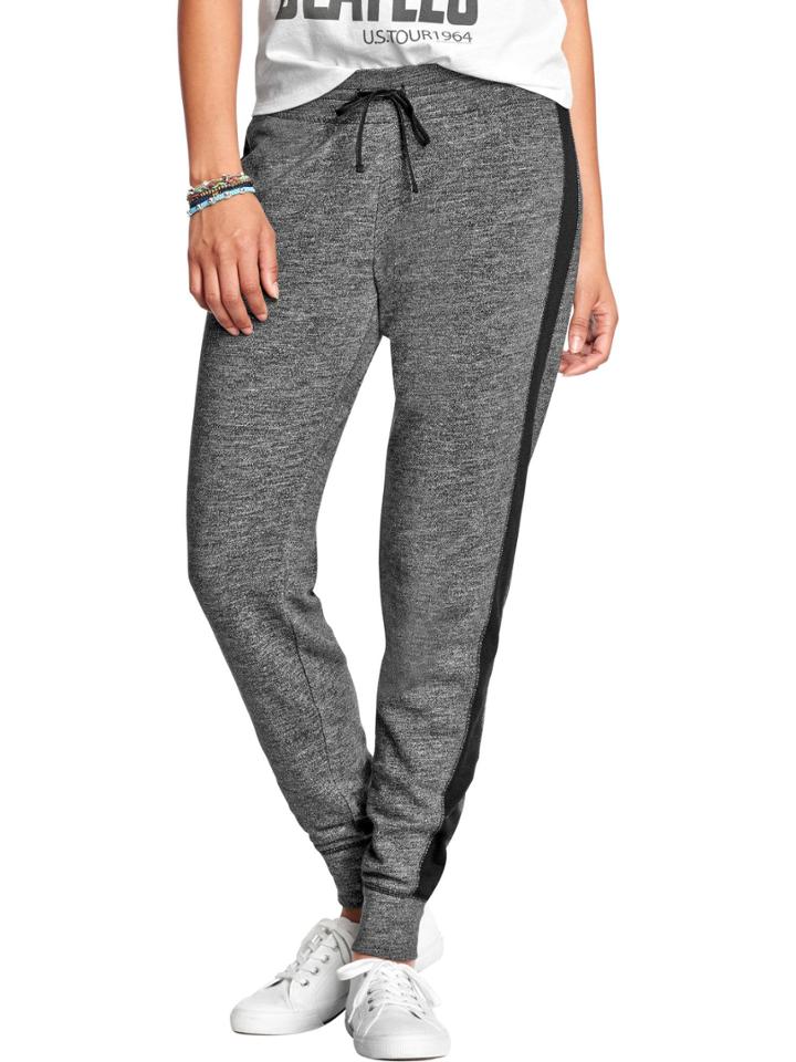 Old Navy Womens Tuxedo Stripe Joggers - Carbon