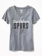Old Navy Womens Nba Team V-neck Tee For Women Spurs Size Xl