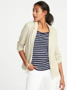 Old Navy Womens Linen-blend Blazer For Women A Shore Thing Size Xs