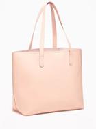 Old Navy Classic Faux Leather Tote For Women - Blushin Up