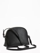 Old Navy Faux Leather Half Moon Bag For Women - Black