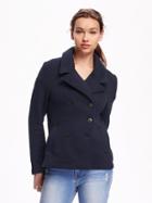 Old Navy Sweater Knit Peacoat For Women - In The Navy