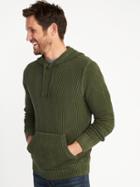 Old Navy Mens Garment-dyed Sweater Hoodie For Men Olive Through This Size Xs
