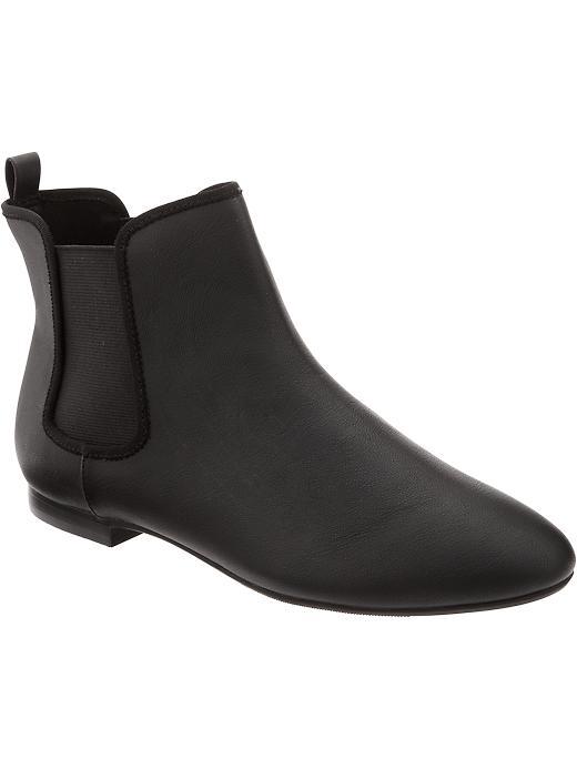Old Navy Womens Pull On Ankle Boots Size 10 - Black