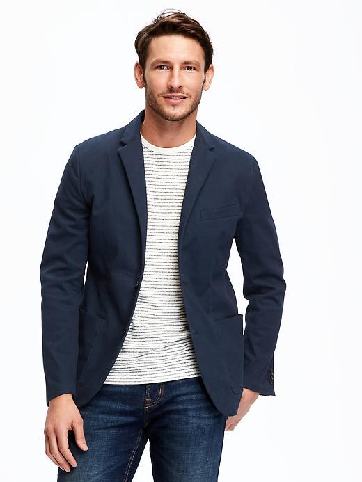 Old Navy Sateen Blazer For Men - Ink Blue