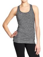 Old Navy Womens Active Ruched Tanks Size L Tall - Carbon