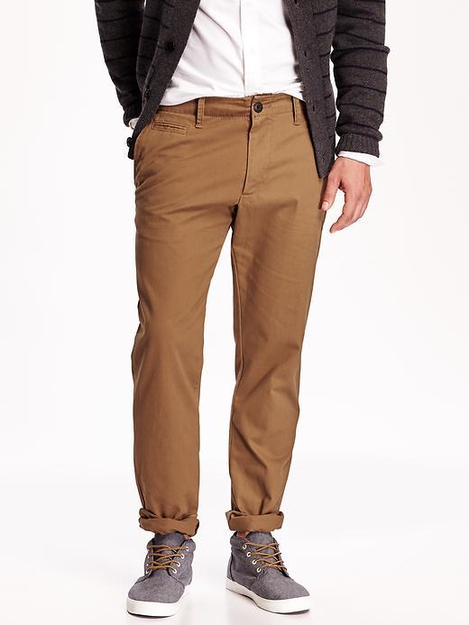 Old Navy Mens New Broken In Slim Fit Khakis Size 44 W (30l) Big - Bandolier Brown