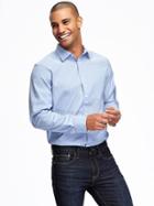 Old Navy Regular Fit Non Iron Signature Stretch Dress Shirt For Men - Very Peri