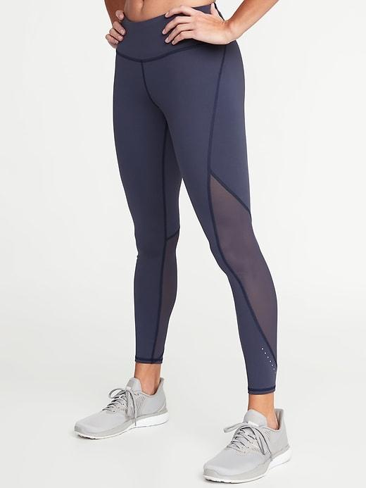 High-rise 7/8-length Compression Run Leggings For Women