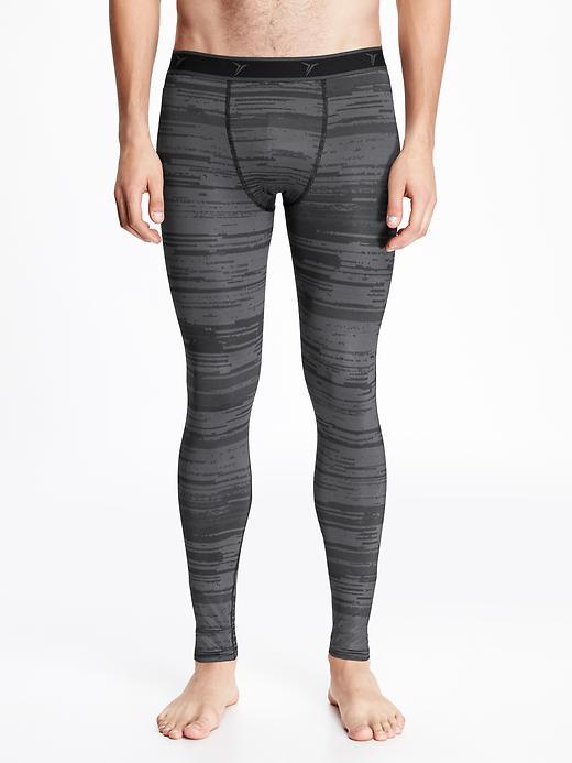 Old Navy Go Dry Base Layer Tights - Gray Print