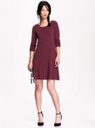 Old Navy Womens Jersey Swing Dress Size L Tall - Marion Berry