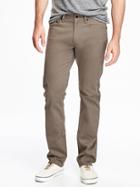 Old Navy Slim Built In Flex Sateen Pants For Men - Barnswallow